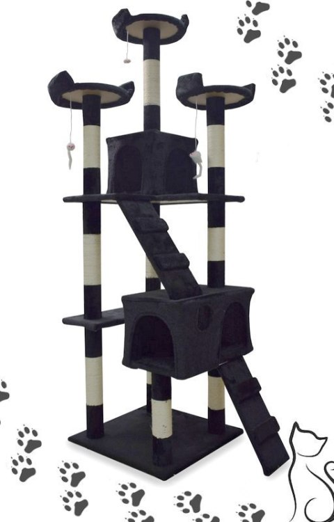 DRAPAK DLA KOTA XL DRZEWKO DUŻE SOLIDNE 170CM WYTRZYMAŁY PIĘTROWY LEGOWISKO