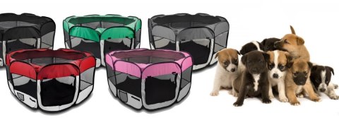 DUŻY KOJEC ZAGRODA HODOWLANA DLA PSA PSÓW SZCZENIĄT ZWIERZĄT CZERWONY