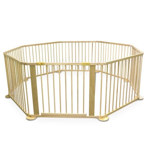 Drewniany kojec dla dzieci 135cm solidne wykonanie idealny dla twojego malucha