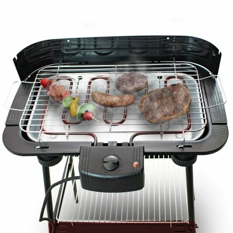 Elektryczny Grill Balkonowy 2200 W – Wolnostojący Grill Ogrodowy na Taras z Regulacją Temperatury