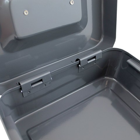 Kasetka metalowa zamykana na klucz 20 cm do przechowywania i transportu gotówki