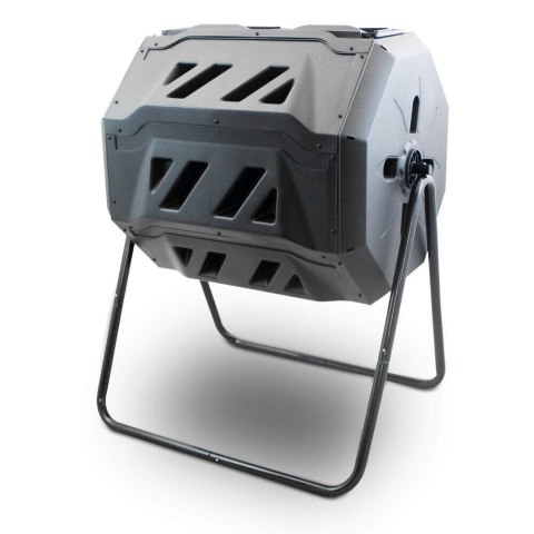 KOMPOSTOWNIK DO OGRODU PLASTIKOWY 160L BĘBNOWY OBROTOWY