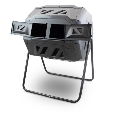 KOMPOSTOWNIK DO OGRODU PLASTIKOWY 160L BĘBNOWY OBROTOWY