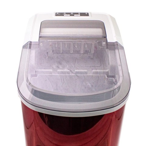 KOSTKARKA MASZYNA DO KOSTEK LODU DRINK BAR AGD CZERWONA INOX STOŁOWA