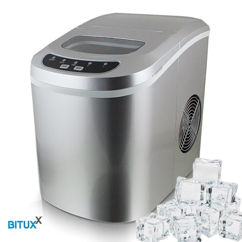 KOSTKARKA MASZYNA DO ROBIENIA KOSTEK LODU (SREBRNA) LÓD W KOSTKACH