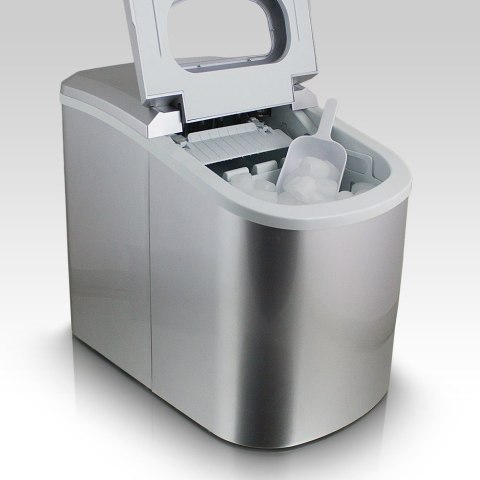 KOSTKARKA MASZYNA DO ROBIENIA KOSTEK LODU (SREBRNA) LÓD W KOSTKACH