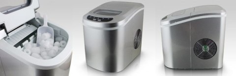 KOSTKARKA MASZYNA DO ROBIENIA KOSTEK LODU (SREBRNA) LÓD W KOSTKACH