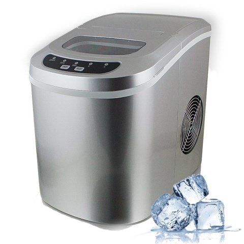 KOSTKARKA MASZYNA DO ROBIENIA KOSTEK LODU (SREBRNA) LÓD W KOSTKACH