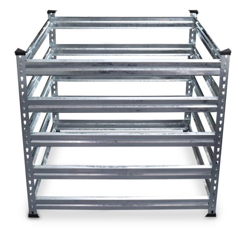 Kompostownik Ogrodowy do Ogrodu Metalowy 930 L Otwarty wrzutowy Bituxx