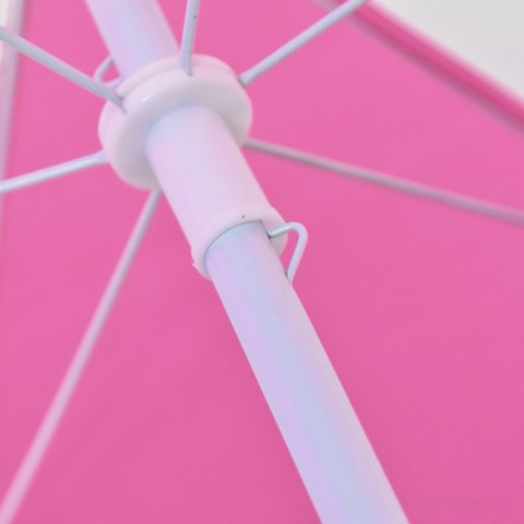 ŁAWKA ŁAWECZKA OGRODOWA DLA DZIECI Z PARASOLEM RÓŻOWA