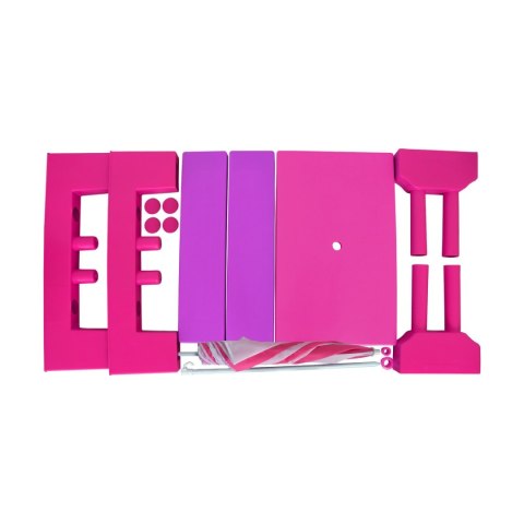 ŁAWKA ŁAWECZKA OGRODOWA DLA DZIECI Z PARASOLEM RÓŻOWA