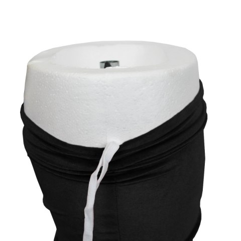 MANEKIN KRAWIECKI REGULOWANY NA STOJAKU CZARNY POPIERSIE TORS KRAWIECKIE DO SKLEPU