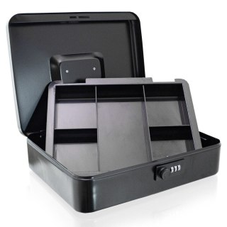 Metalowa Kasetka na Pieniądze BITUXX 30 cm – Transport i Przechowywanie Bilonu z Kluczem