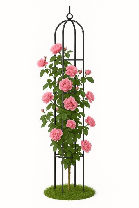 METALOWA PERGOLA DO KWIATÓW OGRODOWA DO RÓŻ STOJAK NA KWIATY ŁUK 195CM