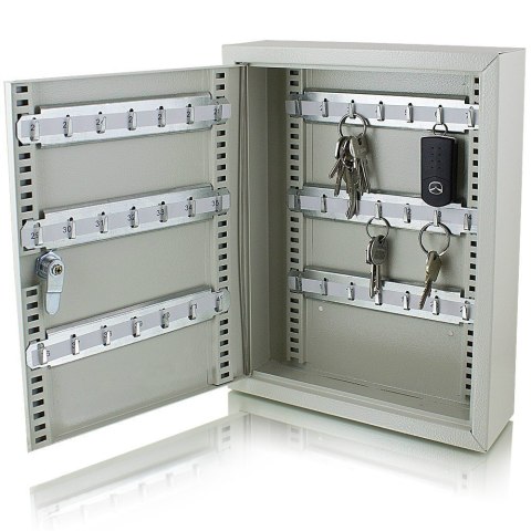 METALOWA SZAFKA SEJF NA KLUCZE BITUXX 42 HACZYKI ZAMYKANA NA KLUCZ