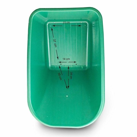 MISA DO TACZKI BITUXX Z PVC ZAPASOWA 100L POJEMNOŚCI ZIELONA