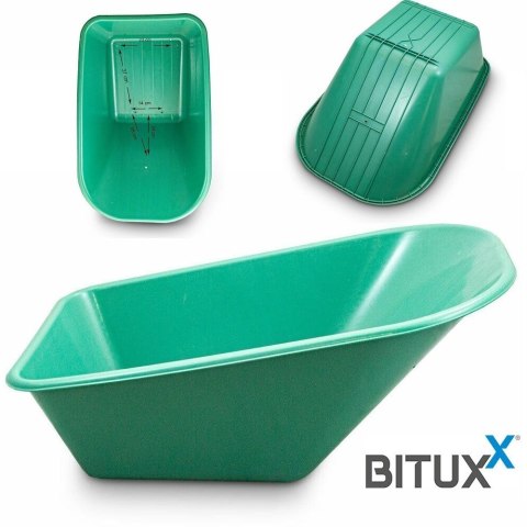 MISA DO TACZKI BITUXX Z PVC ZAPASOWA 100L POJEMNOŚCI ZIELONA