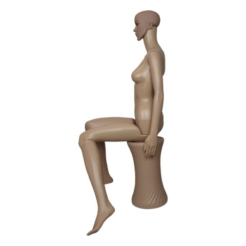 Manekin damski Bituxx siedzący manekin ekspozycyjny pełnopostaciowy + siedzisko
