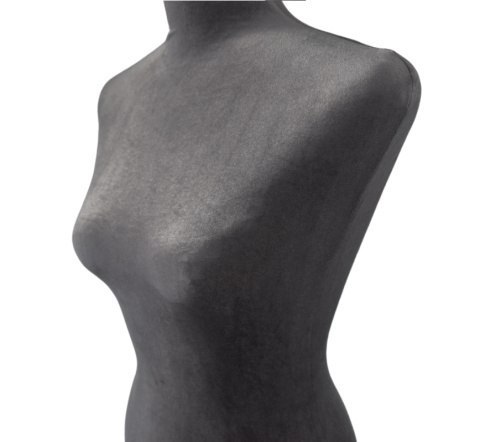 Manekin krawiecki szary welur z regulacją wysokości doskonały do aranżacji przestrzeni sprzedażowych