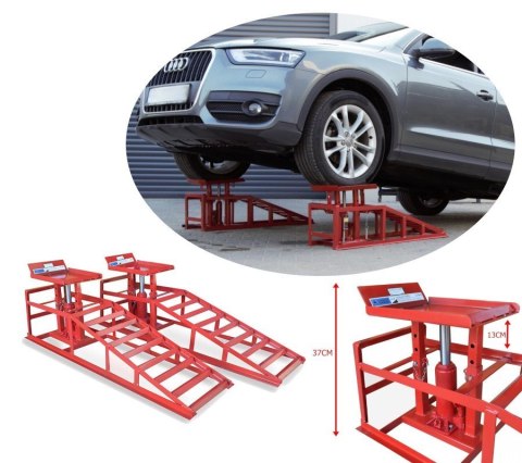 NAJAZD SAMOCHODOWY RAMPA RAMPY PODJAZ PODNOŚNIK HYDR 4 TONY