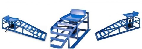 RAMPY Z PODNOŚNIKIEM HYDRAULICZNYM 2 SZT UDŹWIG DO 4 TON BITUXX