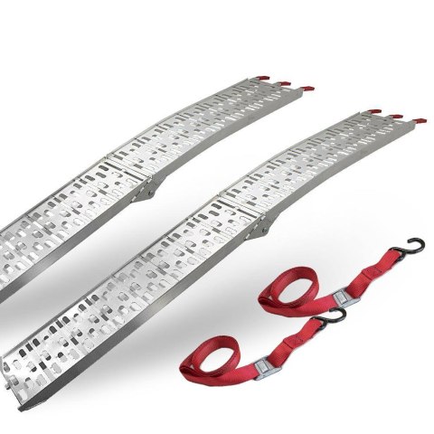 RAMPY ZAŁADUNKOWE ALUMINIOWE KOMPLET DO 680 KG PODJAZDY PRZEŁADUNKOWE