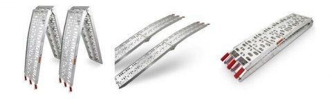 RAMPY ZAŁADUNKOWE ALUMINIOWE KOMPLET DO 680 KG PODJAZDY PRZEŁADUNKOWE