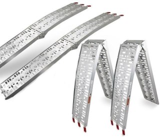 RAMPY ZAŁADUNKOWE ALUMINIOWE KOMPLET DO 680 KG PODJAZDY PRZEŁADUNKOWE