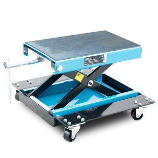 PODNOŚNIK MOTOCYKLOWY NA KÓŁACH UDŹWIG 500KG 12-37CM MANEWROWY DO MOTOCYKLA