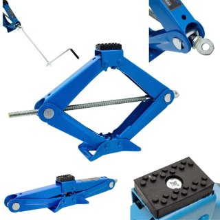 Podnośnik Nożycowy Samochodowy 2T Lewarek Zakres 10,5–38cm