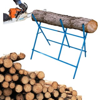 PROFESJONALNY METALOWY STOJAK DO CIĘCIA DREWNA BITUXX NIEBIESKI