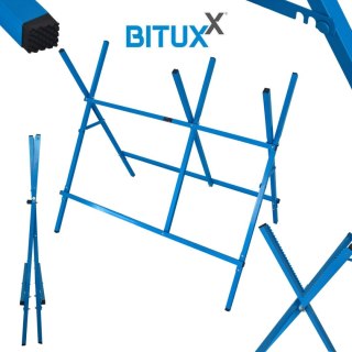 PROFESJONALNY METALOWY STOJAK DO CIĘCIA DREWNA BITUXX NIEBIESKI