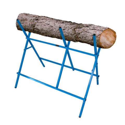 PROFESJONALNY METALOWY STOJAK DO CIĘCIA DREWNA BITUXX NIEBIESKI