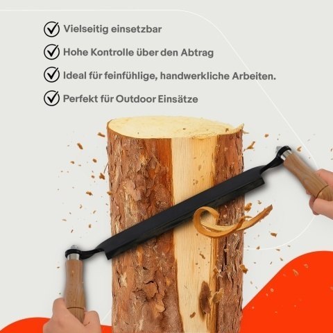 Piła ręczna do drewna cios do kory strug dłuto ręczne dwa uchwyty ostre i mocne ostrze