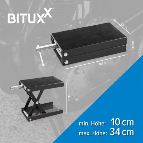 Podnośnik do motoru Serwisowy Bituxx Stojak Korbowy do 450kg regulacja