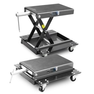 Podnośnik motocyklowy 12-37cm udźwig do 500kg wózek manewrowy do motocykla