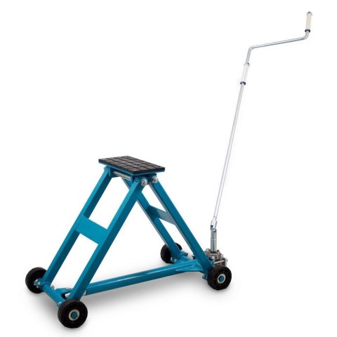 Podnośnik nożycowy warsztatowy Bituxx na korbę ręczną udźwig do 2,5 tony niebieski