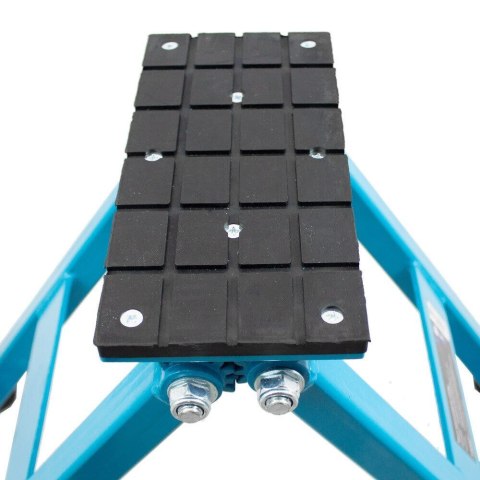 Podnośnik nożycowy warsztatowy Bituxx na korbę ręczną udźwig do 2,5 tony niebieski