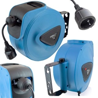 Przedłużacz bębnowy z automatycznym zwijaniem 15M 230V KABLOWY