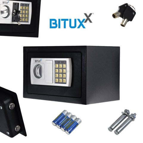 Bituxx sejf meblowy z zamkiem elektronicznym – bezpieczna szafka na dokumenty i wartości