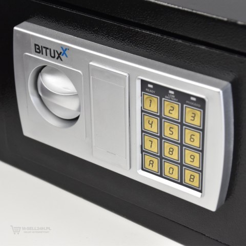Bituxx sejf meblowy z zamkiem elektronicznym – bezpieczna szafka na dokumenty i wartości
