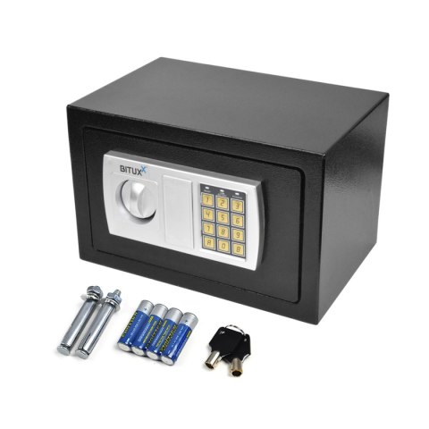 Bituxx sejf meblowy z zamkiem elektronicznym – bezpieczna szafka na dokumenty i wartości