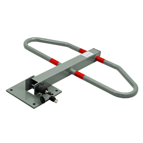 SKŁADANA BARIERKA PARKINGOWA MOTYL ZAMYKANA NA KLUCZ BLOKADA