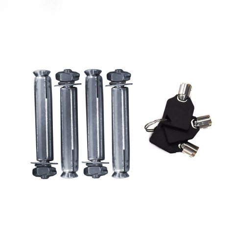 SKŁADANA BARIERKA PARKINGOWA MOTYL ZAMYKANA NA KLUCZ BLOKADA