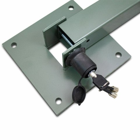 SKŁADANA BARIERKA PARKINGOWA MOTYL ZAMYKANA NA KLUCZ BLOKADA