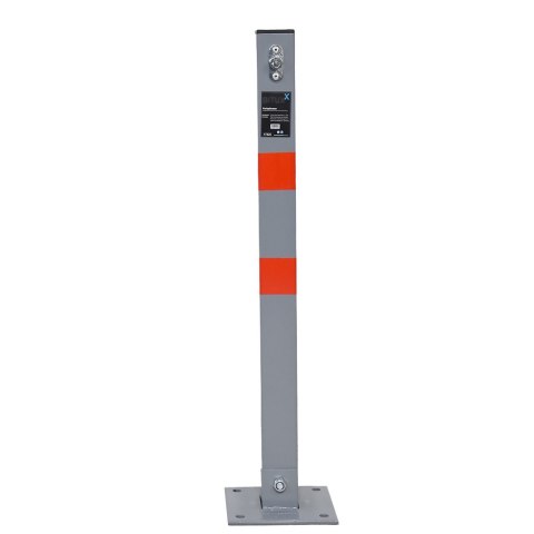 SKŁADANA BLOKADA PARKINGOWA SŁUPEK BLOKUJĄCY WIDOCZNY NA KLUCZ