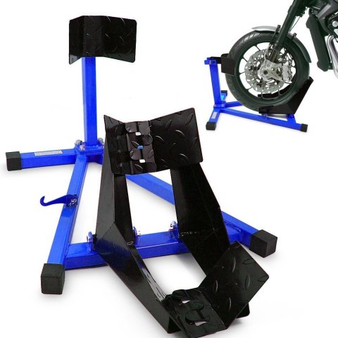 Bituxx Stojak Motocyklowy na Przednie Koło 17–21″ – Stabilny Uchwyt Warsztatowy / Transportowy