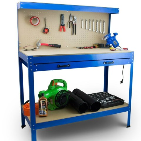 STÓŁ ROBOCZY BITUXX WARSZTATOWY Z SZUFLADĄ I UCHWYTAMI BLAT XXL