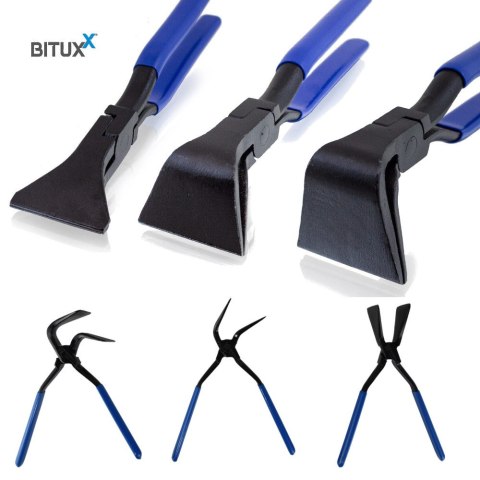 SZCZYPCE CĘGI DEKARSKIE BLACHARSKIE ZESTAW DO BLACH 0° 45° 90° 3 SZT