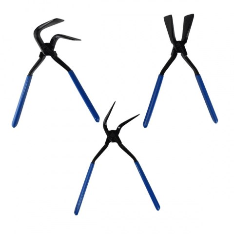 SZCZYPCE CĘGI DEKARSKIE BLACHARSKIE ZESTAW DO BLACH 0° 45° 90° 3 SZT